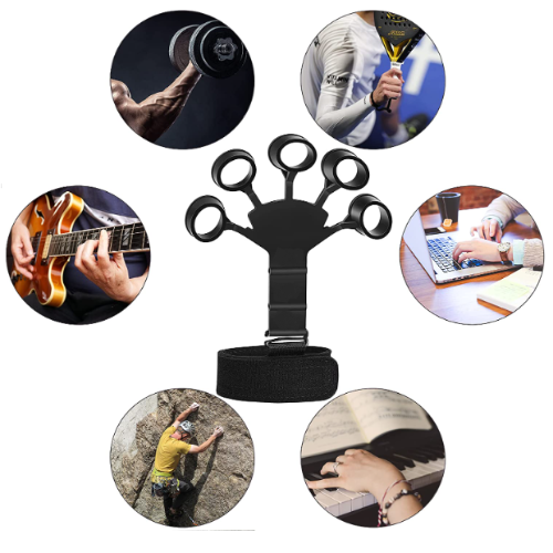 Ενδυνάμωσης Χεριού & Δακτύλων – Finger Trainer Μαύρο