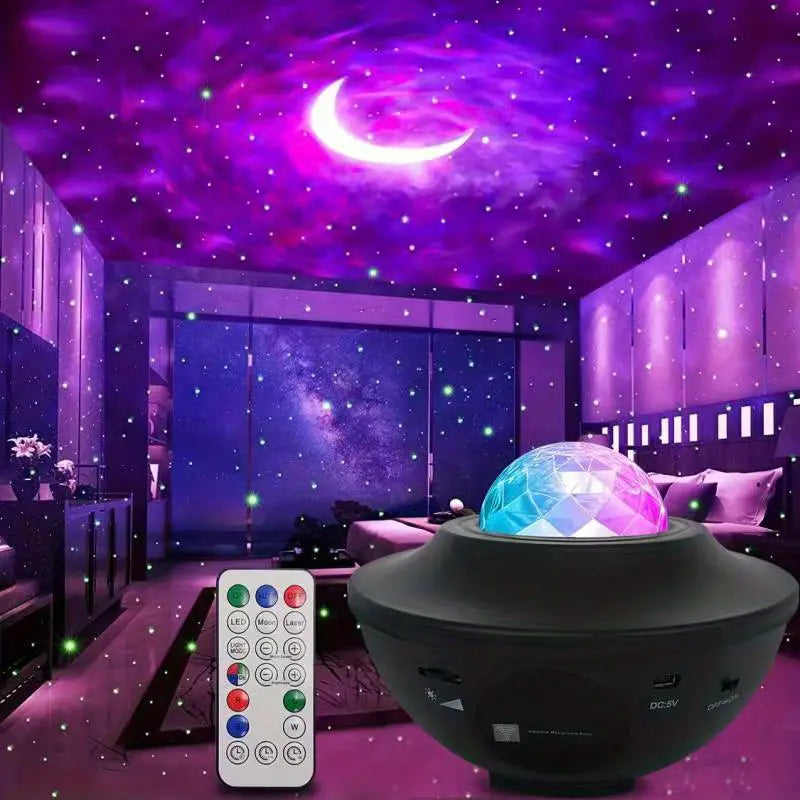 StarryLight LED Room Projector: Περιστρεφόμενο Φωτιστικό Δωματίου για Μαγευτικές Αστρικές Εικόνες
