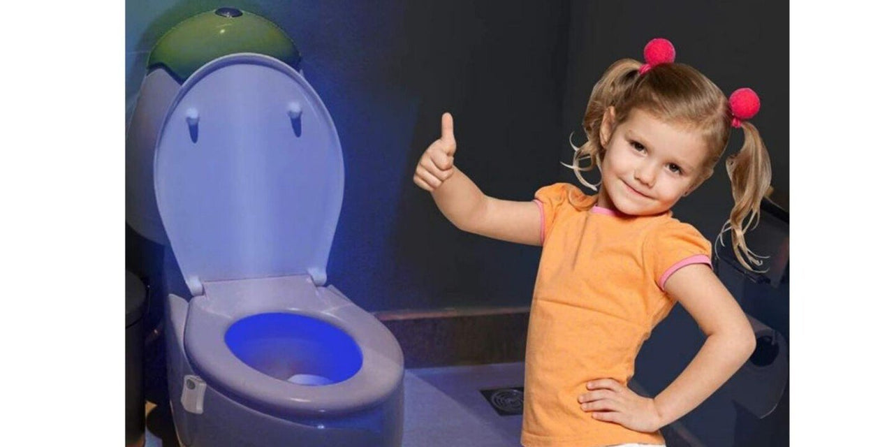 ToiletGlow νυχτερινό φως για την τουαλέτα, αισθητήρας κίνησης, 8 χρώματα